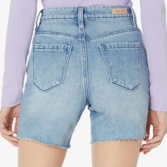 Blank NYC | Retro Warren High Rise Distressed Denim Shorts | 26 - Picture 3 of 14